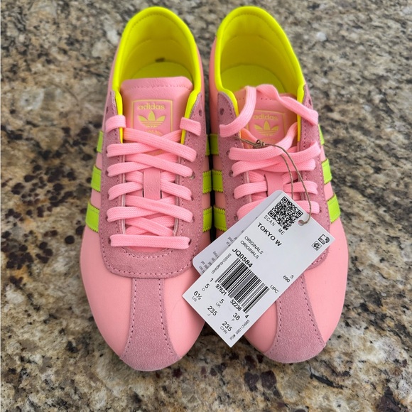 adidas Shoes - adidas Pink & Neon Yellow and green Women's Sneakers